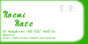 noemi mate business card